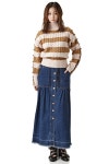 코오롱몰 [JDC pour Lucky] Stripe Color Button Pullover