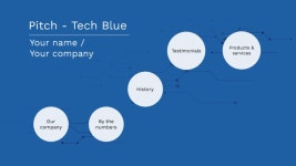 유한회사 파란디 | 파란 테크 회사 피치 템플릿 | Prezi