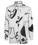 모스키노 남성 셔츠 Moschino J0217 7059 GRAPHIC PRINT LONG... 셔츠 Moschino J0217 7059 GRAPHIC PRINT LONG SLEEVE COTTON Shirt   Grey