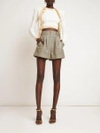발망 여성 숏팬츠 High waist leather shorts N01_BALMAIN 발망 여성 숏팬츠 High waist leather shorts N01