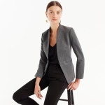twill H2743 HTHR DOVE | 트렌비 제이크루-블레이저... 트윌 Going-out blazer in stretch twill H2743 HTHR DOVE | 트렌비 | www.trenbe.com