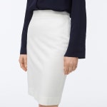 2 Pencil® skirt in bi-stretch cotton G0823 IVORY | 트렌비... 2 Pencil® skirt in bi-stretch cotton G0823 IVORY | 트렌비 | www.trenbe.... 