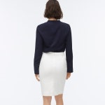 2 Pencil® skirt in bi-stretch cotton G0823 IVORY | 트렌비... 2 Pencil® skirt in bi-stretch cotton G0823 IVORY | 트렌비 | www.trenbe.... 