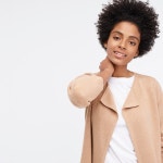 제이크루-Juliette collarless sweater-blazer J6339 HTHR KHAKI | 트렌비 제이크루-Juliette collarless sweater-blazer J6339 HTHR... 