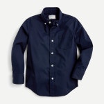 제이크루-포켓 티셔츠 코튼 Boys long-sleeve pocket T-shirt in slub cotton AZ739 RETRO BLUE | 트렌비 제이크루-포켓... 