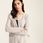 제이크루-Juliette collarless sweater-blazer J6339 HTHR DOVE | 트렌비 제이크루-Juliette collarless sweater-blazer J6339 HTHR... 