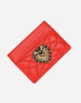 돌체앤가바나-카드 홀더 퀼티드 나파 가죽 Devotion card holder in quilted nappa leather 158057142397934 | 트렌비... 