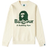 바버헤렌(BARBER HEREN) | 바버-크루 x A Bathing Ape Crew Sweat MOL0323BE13 Neutral | 트렌비 바버-크루 x A Bathing Ape Crew Sweat MOL0323BE13 Neutral...