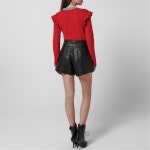 Grey A1112 | 트렌비 필로소피-캐시미어 버튼 점퍼 Cashmere Button Jumper 660146 Red Grey A1112 | 트렌비 | www.trenbe.com