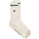아크네스튜디오-페이스 블루 삭스 레드 Blue & Red Face Socks 221129M220003 | 트렌비 아크네스튜디오-페이스 블루 삭스... 