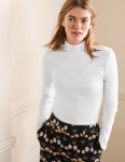 White J0254-WHT | 트렌비 보덴-화이트 에센셜 티셔츠 Essential Roll Neck Tee - White J0254-WHT | 트렌비 | www.trenbe.com