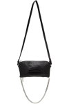 메종마르지엘라-블랙 크록 다운 바게트 가방 Black Croc Upside Down Baguette Bag 212188F048017 | 트렌비 메종마르지엘라... 