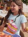 Puff Sleeve Applique T-shirt G3130LBL | 트렌비 보덴-퍼프 슬리브 티셔츠 Puff Sleeve Applique T-shirt G3130LBL | 트렌비 | www.trenbe.com