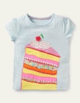 Puff Sleeve Applique T-shirt G3130LBL | 트렌비 보덴-퍼프 슬리브 티셔츠 Puff Sleeve Applique T-shirt G3130LBL | 트렌비 | www.trenbe.com
