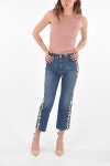 스텔라맥카트니-포켓 로고 크롭 핏 5 Pocket Side Logo Band Cropped Fit Denims 402040 | 트렌비 스텔라맥카트니-포켓 로고... 