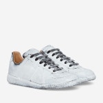 메종마르지엘라-독일군 레플리카 크랙 페인팅 레더 남성 스니커즈 화이트 | 트렌비 메종마르지엘라-독일군 레플리카 크랙 페인팅 레더... 