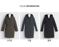 J2682 테이프징 후드 퍼 코트 엄마옷 중년여성의류 J2682 테이프징 후드 퍼 코트 엄마옷 중년여성의류 - 브리치