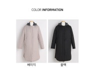 J2698 니트후드 탈부착 누빔 코트 중년여성의류 J2698 니트후드 탈부착 누빔 코트 중년여성의류 - 브리치