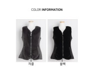 J2669 진주 누빔 퍼 베스트 엄마옷 중년여성조끼 J2669 진주 누빔 퍼 베스트 엄마옷 중년여성조끼 - 브리치