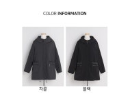 J2655 시보리 반후드 코트 엄마옷 중년여성의류 J2655 시보리 반후드 코트 엄마옷 중년여성의류 - 브리치