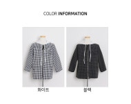 J2740 후드 탈부착 체크 자켓 엄마옷 미시옷 J2740 후드 탈부착 체크 자켓 엄마옷 미시옷 - 브리치