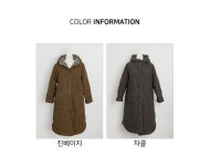 J2906 체크배색 면 털코트 엄마옷 중년여성의류 J2906 체크배색 면 털코트 엄마옷 중년여성의류 - 브리치