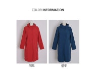 J2989 핀턱 버튼장식 반후드 코트 엄마옷 중년옷 J2989 핀턱 버튼장식 반후드 코트 엄마옷 중년옷 - 브리치