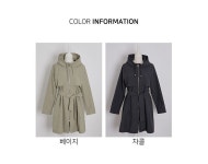 J2988 벨트 반후드 스트링넥 코트 엄마옷 중년옷 J2988 벨트 반후드 스트링넥 코트 엄마옷 중년옷 - 브리치