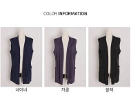 J3015 슬라브 베스트 조끼 엄마옷 중년여성의류 J3015 슬라브 베스트 조끼 엄마옷 중년여성의류 - 브리치