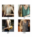 브리치 [허그허그] 스테이 심플 새틴 나시 4color