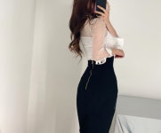 배색 셔츠 도트 시스루 블라우스 [하이퀄리티] 배색 셔츠 도트 시스루 블라우스 [하이퀄리티] - 브리치