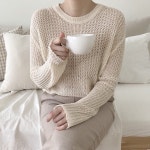 짜임 시스루 니트 짜임 시스루 니트 - 브리치