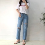 썸머 디스트로이드 와이드데님팬츠 썸머 디스트로이드 와이드데님팬츠 - 브리치