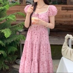 브리치 [허그허그] 델디스 프렌치 플로럴 원피스