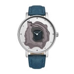 STARKLING + Hollow Quartz Watch With Leather Band