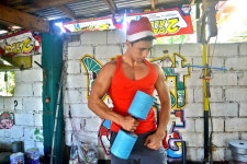 Fitness YouTuber DIYs Gym Equipment Out of Household Items  - Core77