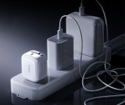 A Compact Charging Block with a Retractable Cable - Core77 A Compact Charging Block with a Retractable Cable  - Core77