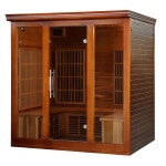 HeatWave 4-5 Person Cedar Infrared Sauna with 9 Carbon Heaters on BJs Wholesale Club | AccuWeather Shop Blue Wave Products... 