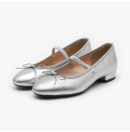 [사뿐]러벨리 에나멜 리본 메리제인 플랫슈즈 (2cm) [W CONCEPT]