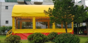 학교전경스케치<학교소개<판동초등학교 판동초등학교