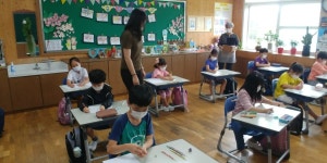 아토피 활동모습<ECO-GREEN<도원분교<문의초등학교 문의초등학교
