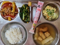 급식풍경<식생활관<진천여자중학교 진천여자중학교