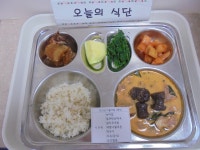 오늘의 식단<식생활관<사이버스쿨<진천중학교 진천중학교