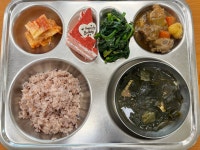 이달의식단<급식소식<알림마당<괴산명덕초등학교 괴산명덕초등학교