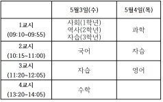 공지사항<학교소식<생극중학교 생극중학교