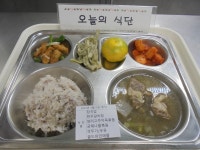 오늘의 식단<식생활관<사이버스쿨<진천중학교 진천중학교