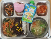 오늘의 식단<급식소식<열린학교<산남중학교 산남중학교
