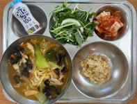 오늘의식단<식생활관<청산중학교 청산중학교