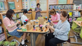 木 뿌리 내리기<ECO Trees 프로젝트 운영 모습<환경교육 연구학교<북일초등학교 북일초등학교