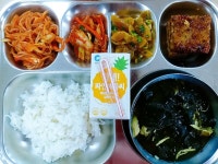 식단앨범<오늘의식단<용안소식<용안초등학교 용안초등학교